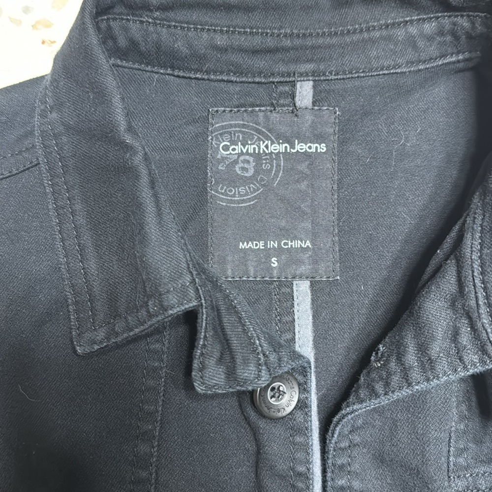 Calvin Klein Jeans Men Jean Jacket Size S - Picture 3 of 5